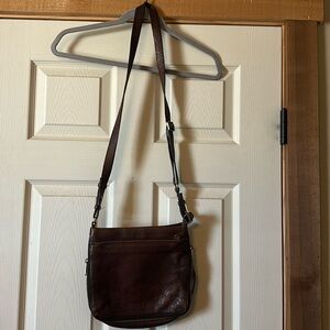 Fossil Brown Leather Crossbody Bag